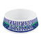 Alligators & Stripes Plastic Dog Bowl - Small (Personalized)