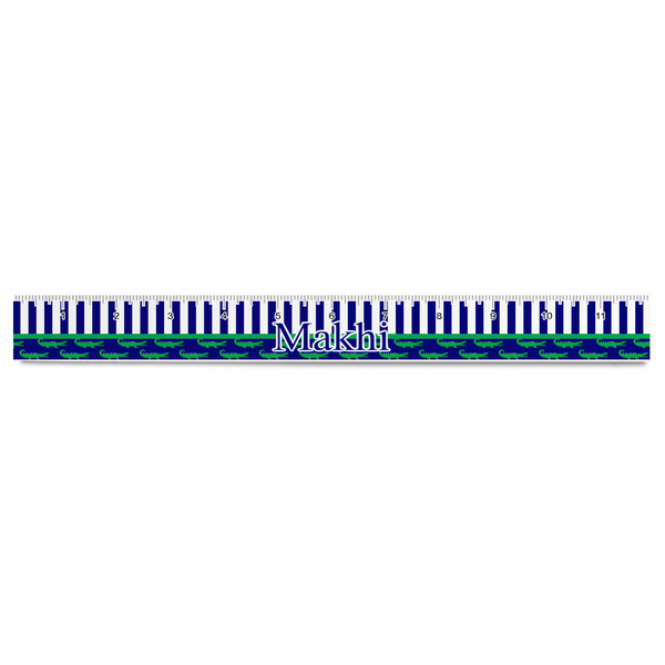 Alligators & Stripes Plastic Ruler - 12" - FRONT