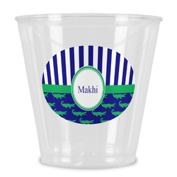 Alligators & Stripes Plastic Shot Glass (Personalized)
