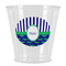 Alligators & Stripes Plastic Shot Glass (Personalized)