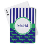 Alligators & Stripes Playing Cards (Personalized)