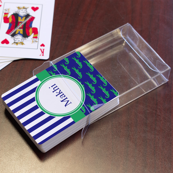 Alligators & Stripes Playing Cards - In Package