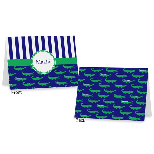 Alligators & Stripes Postcard - Front and Back