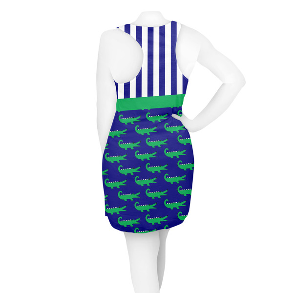 Alligators & Stripes Racerback Dress - On Model - Back