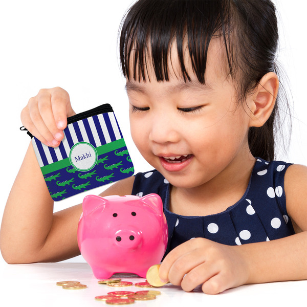 Alligators & Stripes Rectangular Coin Purses - LIFESTYLE (child)