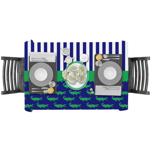 Alligators & Stripes Rectangular Tablecloths - LIFESTYLE