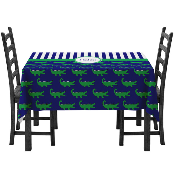 Custom Alligators & Stripes Tablecloth (Personalized)