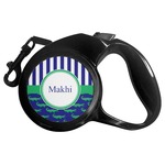 Alligators & Stripes Retractable Dog Leash (Personalized)