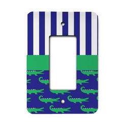 Alligators & Stripes Rocker Style Light Switch Cover (Personalized)