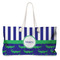 Alligators & Stripes Large Tote Bag with Rope Handles (Personalized)