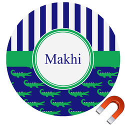 Alligators & Stripes Car Magnet (Personalized)