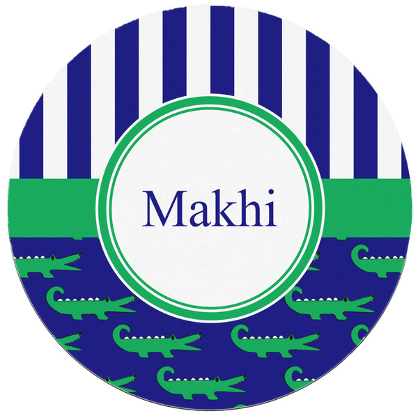 Alligators & Stripes Round Mousepad - APPROVAL