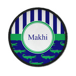 Alligators & Stripes Iron On Round Patch w/ Name or Text
