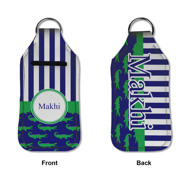 Alligators & Stripes Sanitizer Holder Keychain - Large APPROVAL (Flat)