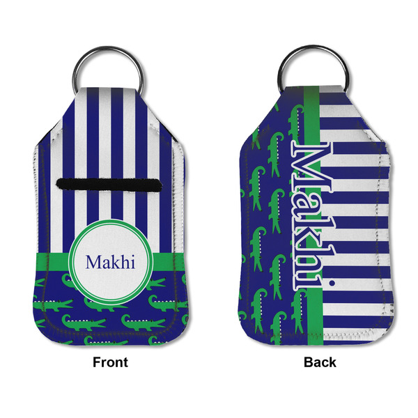 Alligators & Stripes Sanitizer Holder Keychain - Small APPROVAL (Flat)