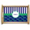 Alligators & Stripes Natural Wooden Tray - Small (Personalized)