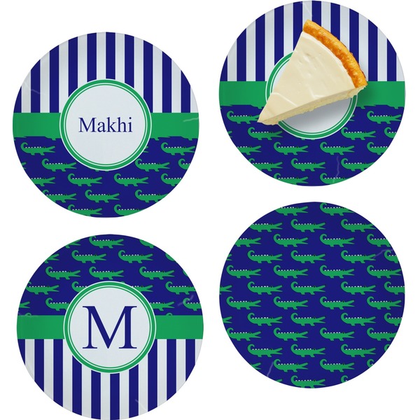 Alligators & Stripes Set of Appetizer / Dessert Plates