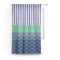 Alligators & Stripes Sheer Curtain With Window and Rod