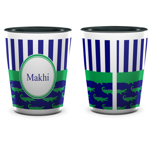 Alligators & Stripes Shot Glass - Two Tone - APPROVAL