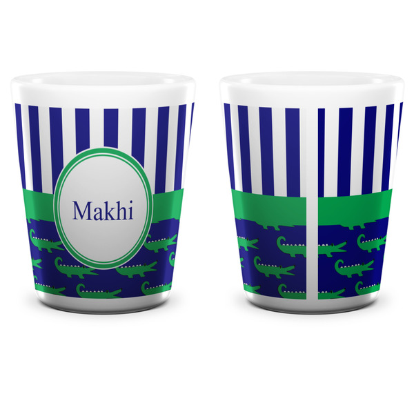 Alligators & Stripes Shot Glass - White - APPROVAL