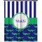 Alligators & Stripes Extra Long Shower Curtain - 70"x84" (Personalized)
