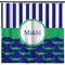Alligators & Stripes Shower Curtain (Personalized)