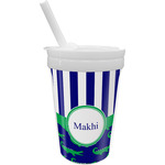 Alligators & Stripes Sippy Cup with Straw (Personalized)