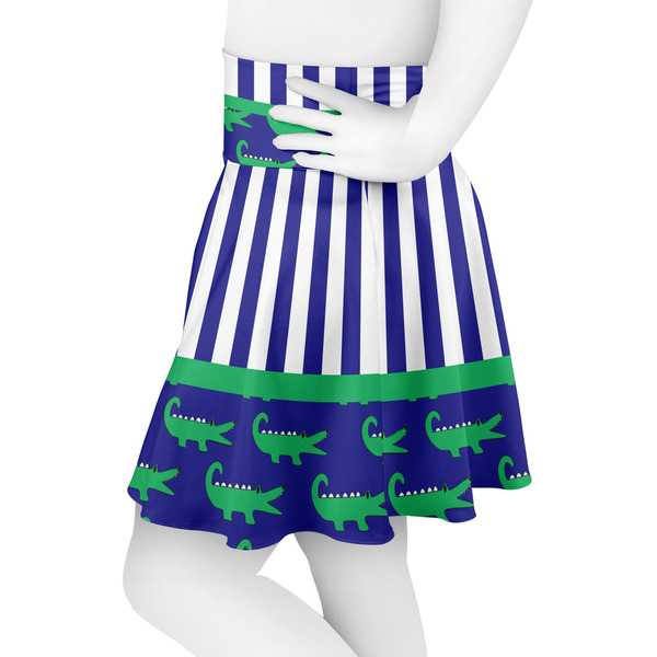 Alligators & Stripes Skater Skirt - Side