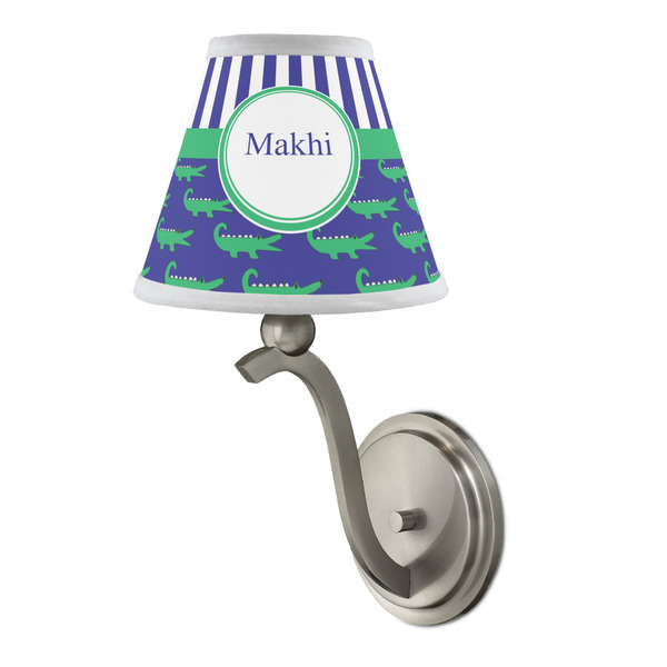 Alligators & Stripes Small Chandelier Lamp - LIFESTYLE (on wall lamp)