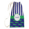 Alligators & Stripes Small Laundry Bag - Front View