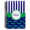 Alligators & Stripes Spiral Notebook (Personalized)