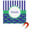 Alligators & Stripes Square Car Magnet - 10" (Personalized)