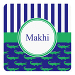 Alligators & Stripes Square Decal (Personalized)