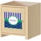 Alligators & Stripes Square Wall Decal on Wooden Cabinet