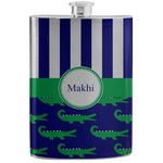 Alligators & Stripes Stainless Steel Flask (Personalized)
