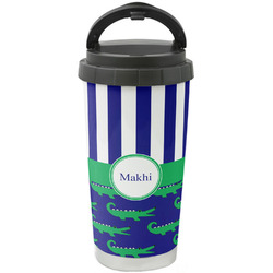 Alligators & Stripes Stainless Steel Coffee Tumbler (Personalized)