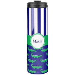 Alligators & Stripes Stainless Steel Skinny Tumbler - 20 oz (Personalized)