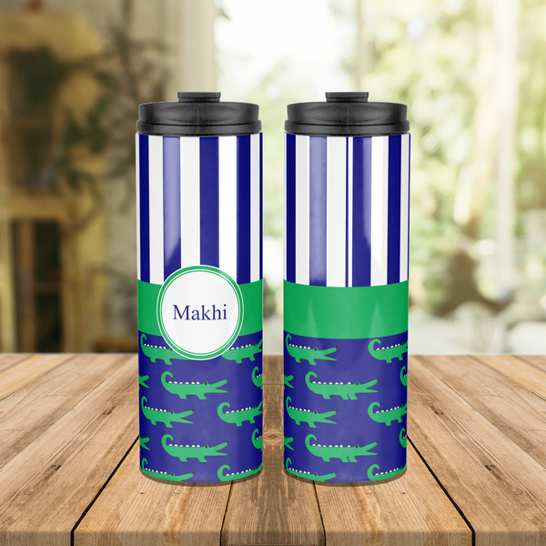 Alligators & Stripes Stainless Steel Tumbler - Lifestyle