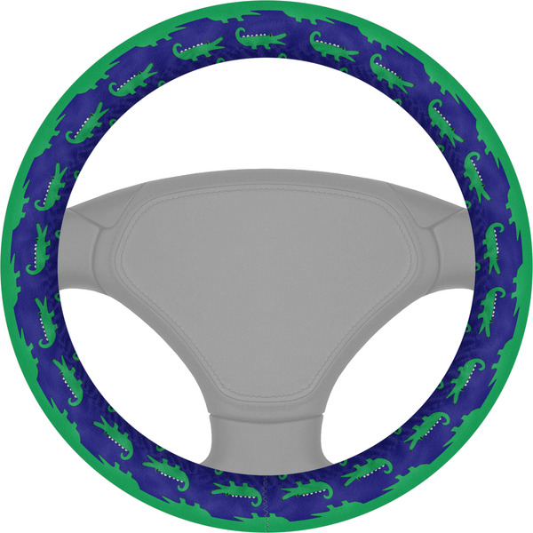 Custom Alligators & Stripes Steering Wheel Cover