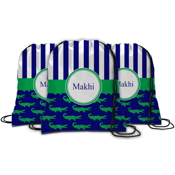 Alligators & Stripes String Backpack - MAIN