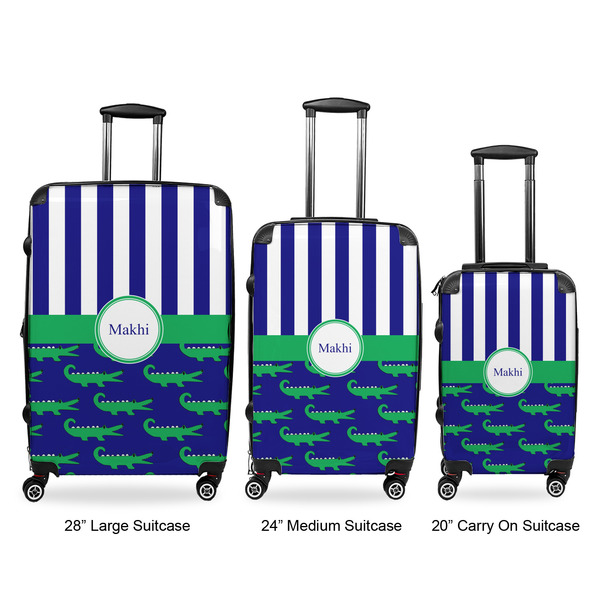 Alligators & Stripes Suitcase Set 1 - APPROVAL