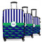 Alligators & Stripes Suitcase Set 1 - MAIN