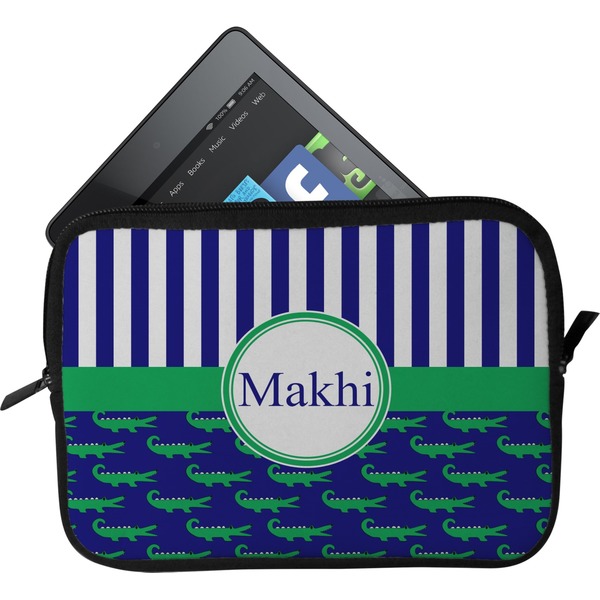Custom Alligators & Stripes Tablet Case / Sleeve - Small (Personalized)