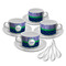 Alligators & Stripes Tea Cup - Set of 4