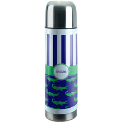Alligators & Stripes Stainless Steel Thermos (Personalized)