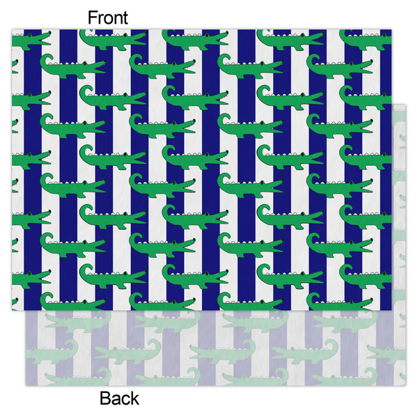 Alligators & Stripes Tissue Paper - Heavyweight - Large - Front & Back
