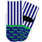 Alligators & Stripes Toddler Ankle Socks