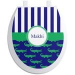 Alligators & Stripes Toilet Seat Decal (Personalized)