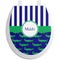 Alligators & Stripes Toilet Seat Decal (Personalized)