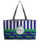 Alligators & Stripes Beach Totes Bag - w/ Black Handles (Personalized)